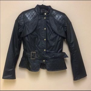BARBOUR - gorgeous black, moto, leather jacket NWT